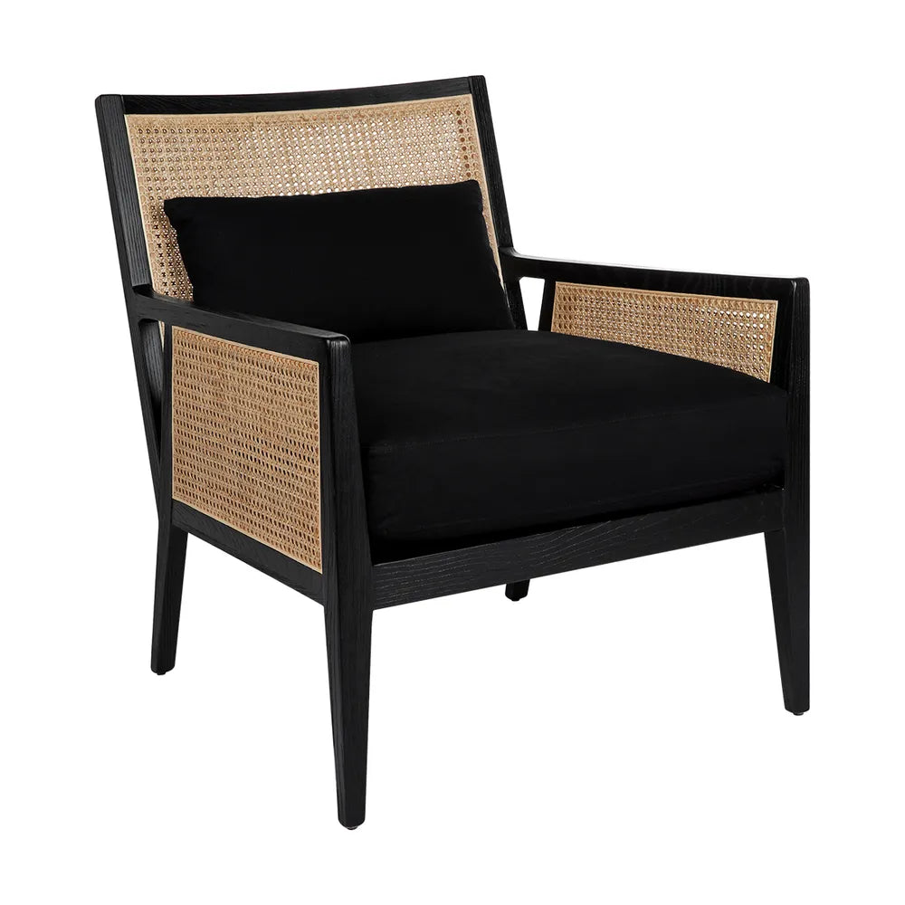 Kane Black Rattan Arm Chair