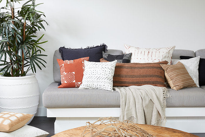 Malawi Cushion Range: Kazbah Heavily Textured  Cushion