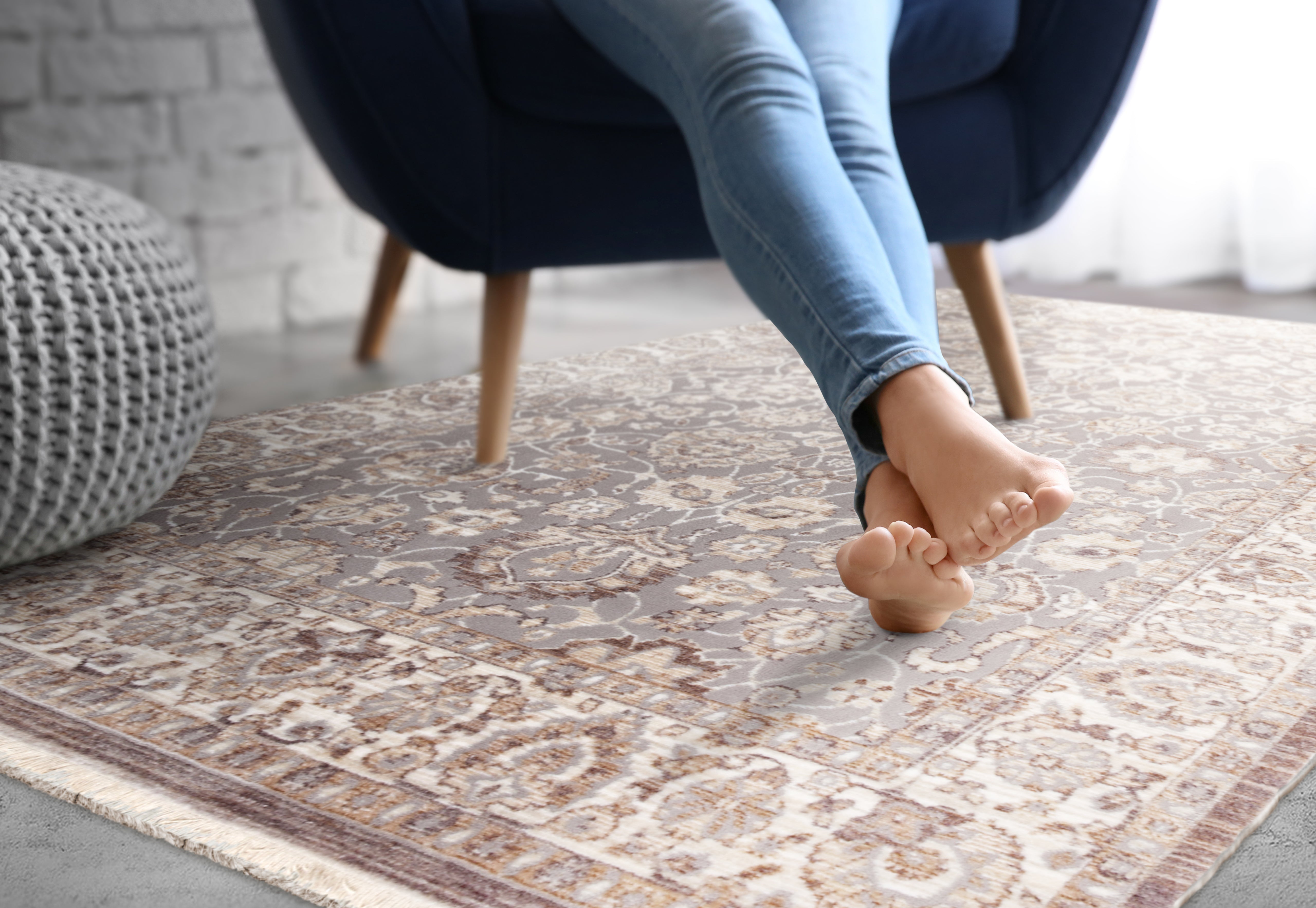 Khed Grey Indoor Rug