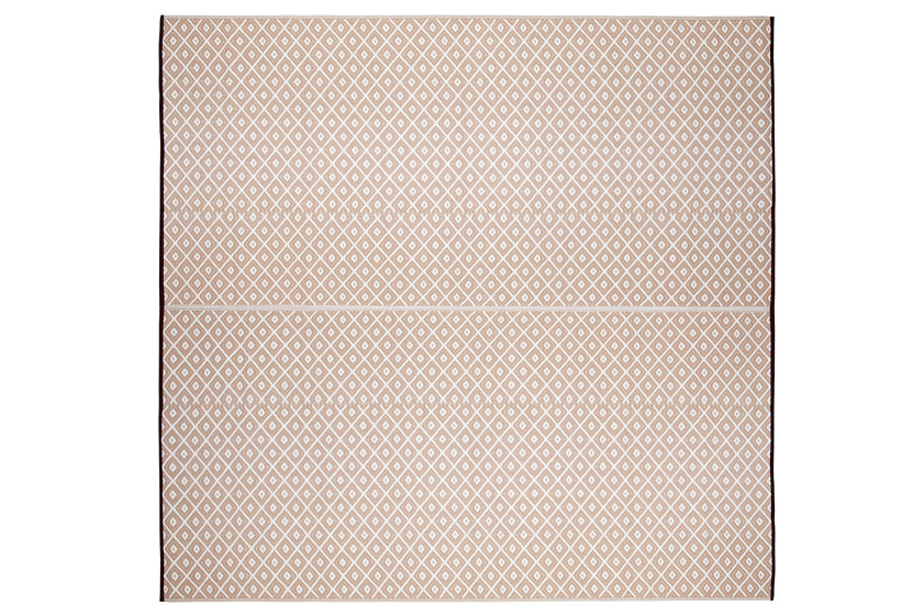 Kimberley Beige Plastic Rug