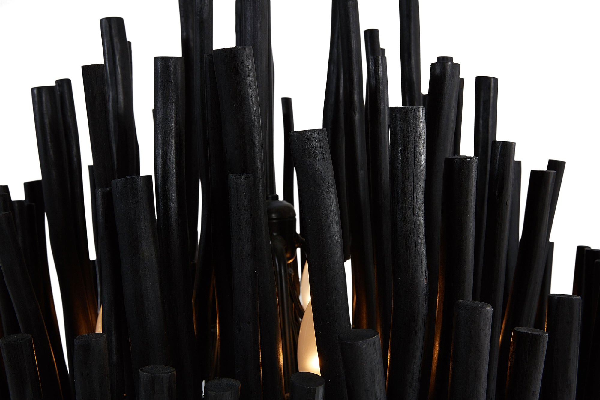 Helsinki Wooden Chandelier in Black