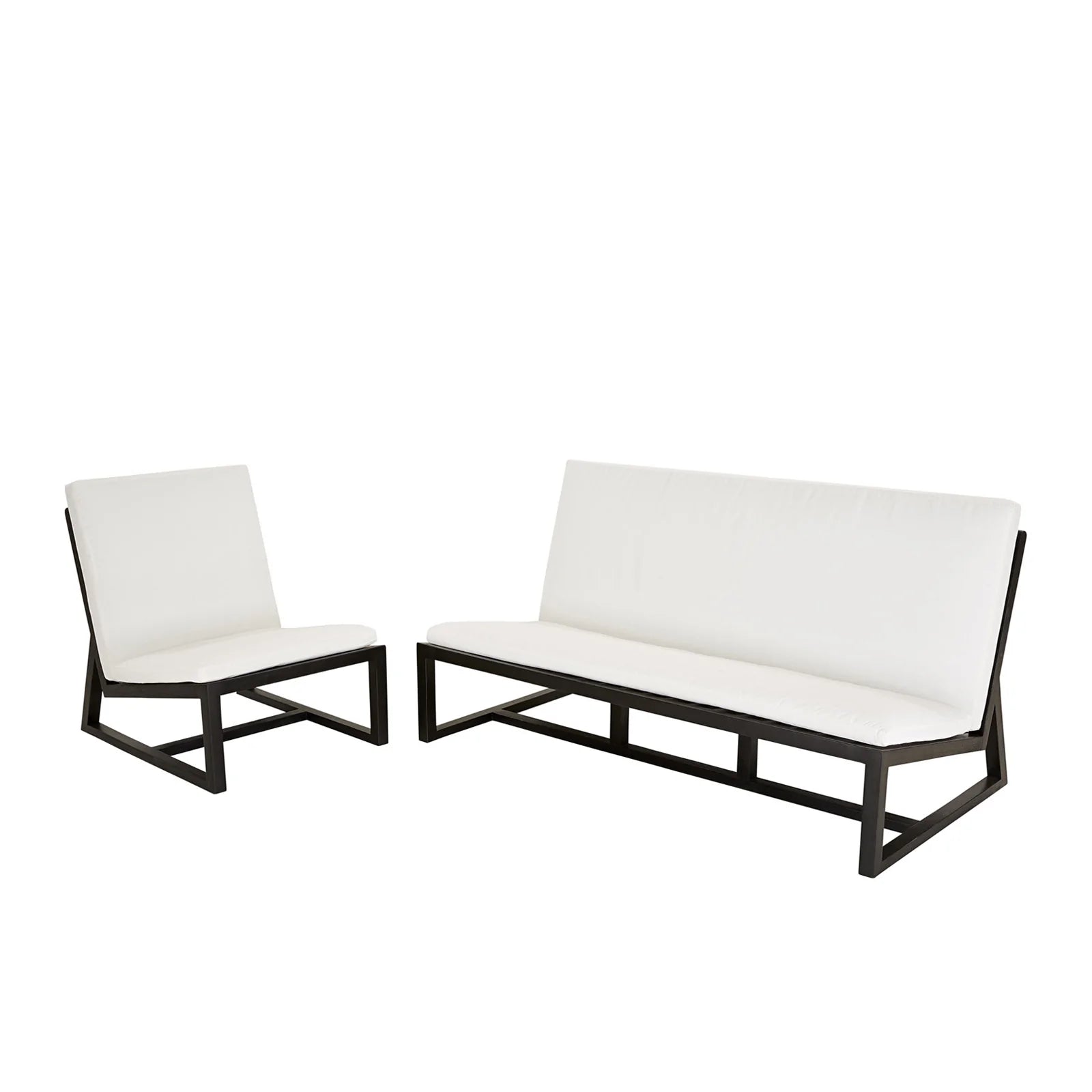 Balmoral Teak Outdoor Sofa in Black