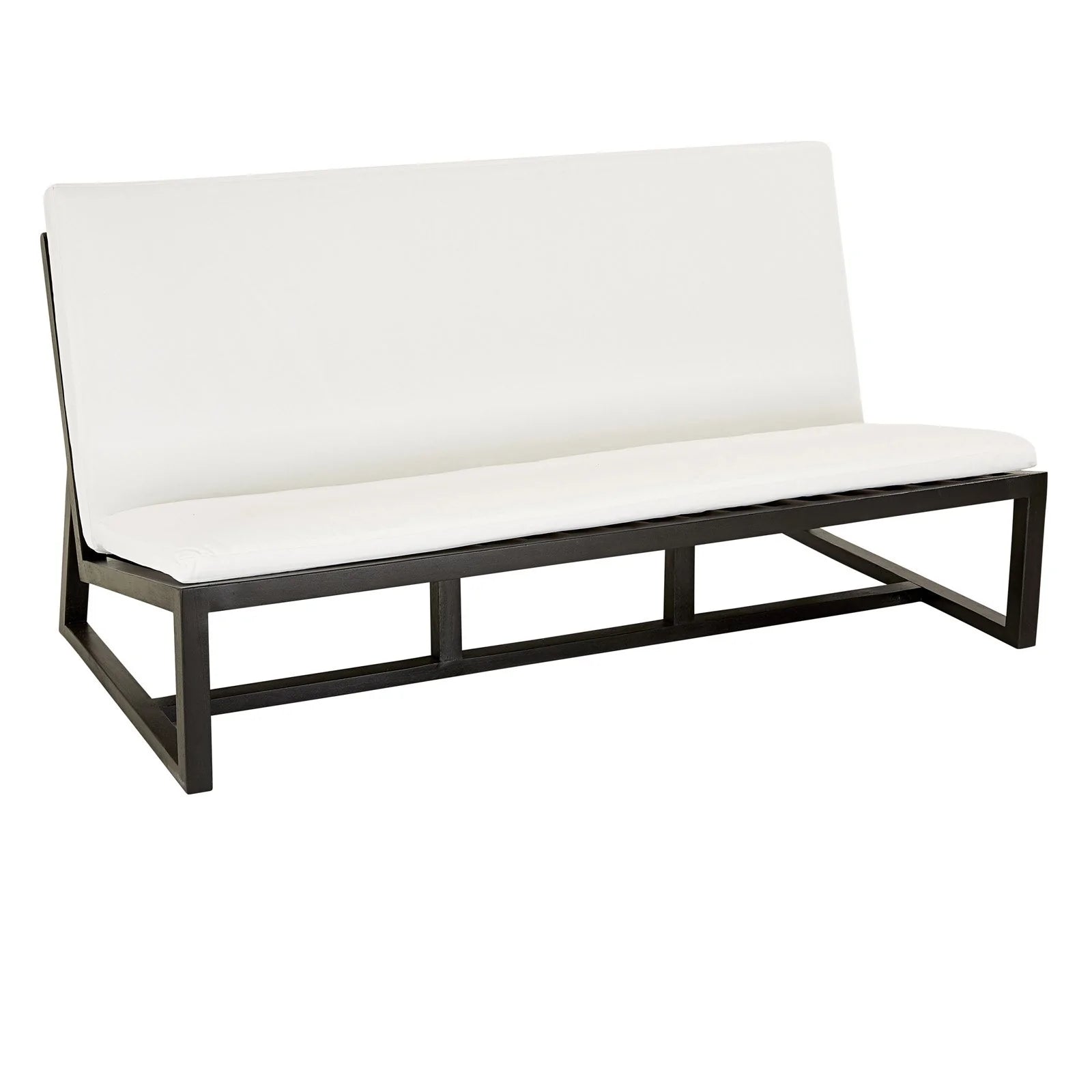 Balmoral Teak Outdoor Sofa in Black