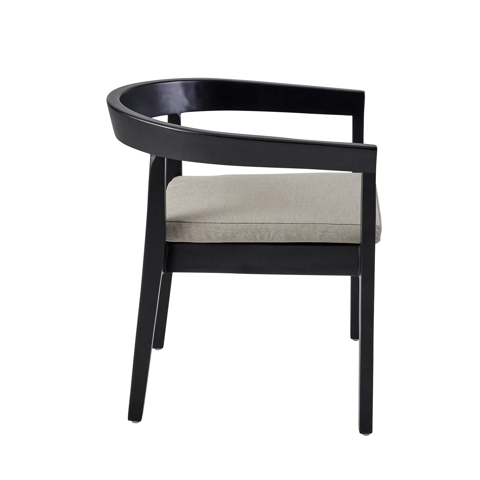 Lombok Outdoor Dining Chair in Black