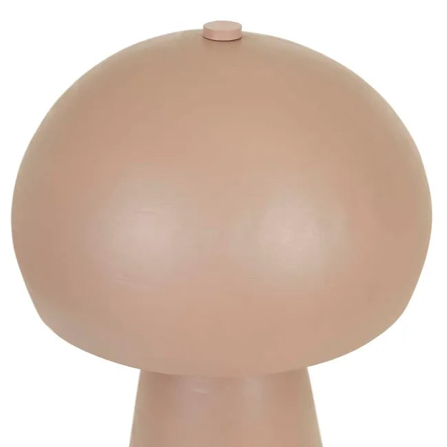 Mushroom Table Lamp in Clay