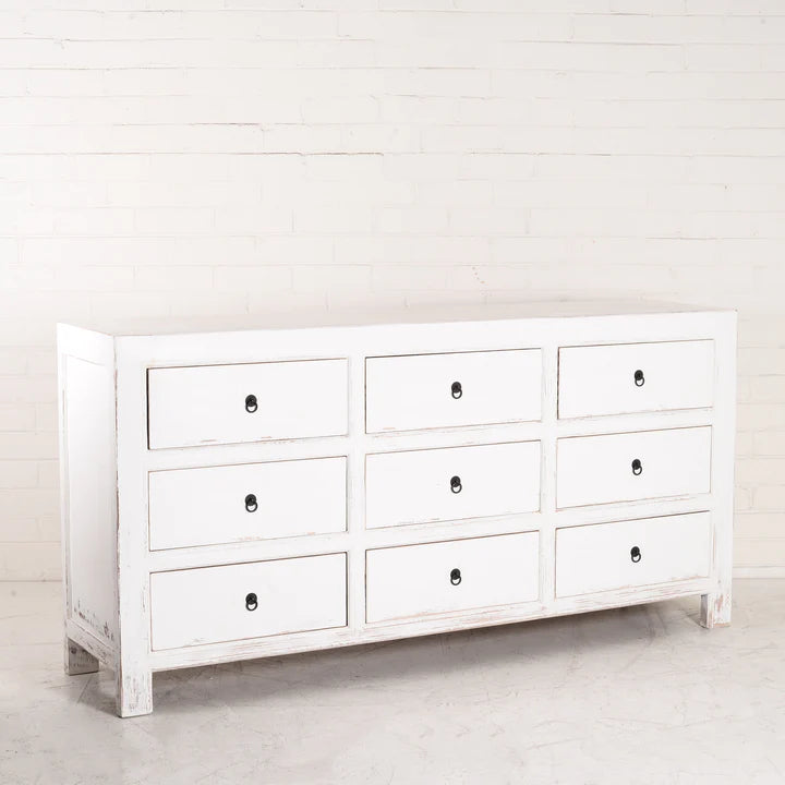 Rustic Chest with 9 Drawers