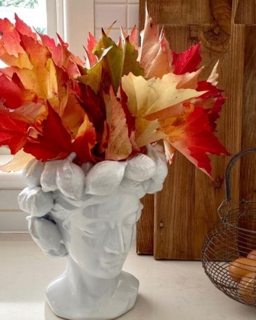 Lemon Lady Vase in White