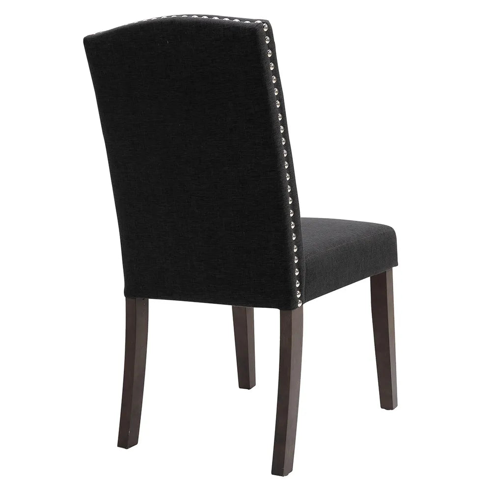 Lethbridge Dining Chair in Charcoal - Set of Two