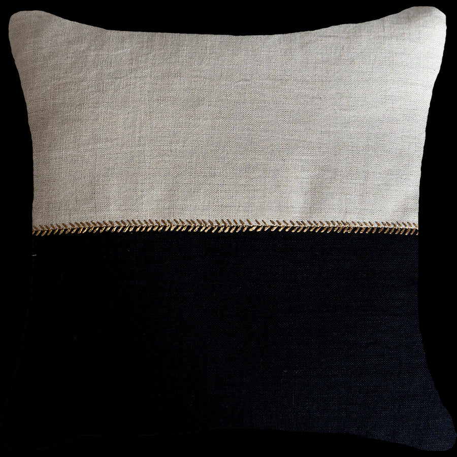 Linen Lace Stitch Linen Lounge Cushion