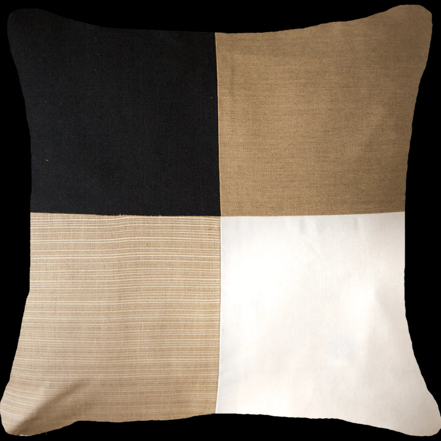 Outdoor Nautical Uniform Lounge Cushion 55 x 55 cm in Black
