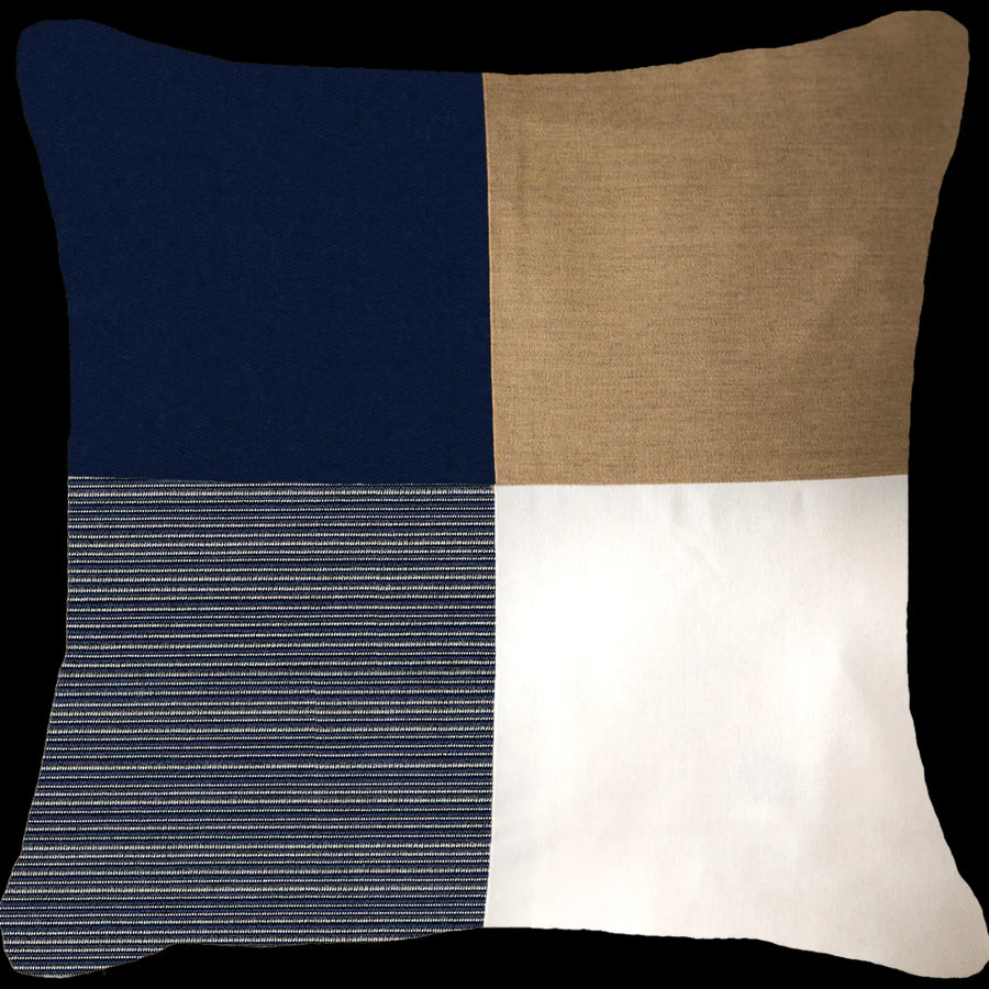 Outdoor Nautical Uniform Lounge Cushion 55 x 55 cm in Navy
