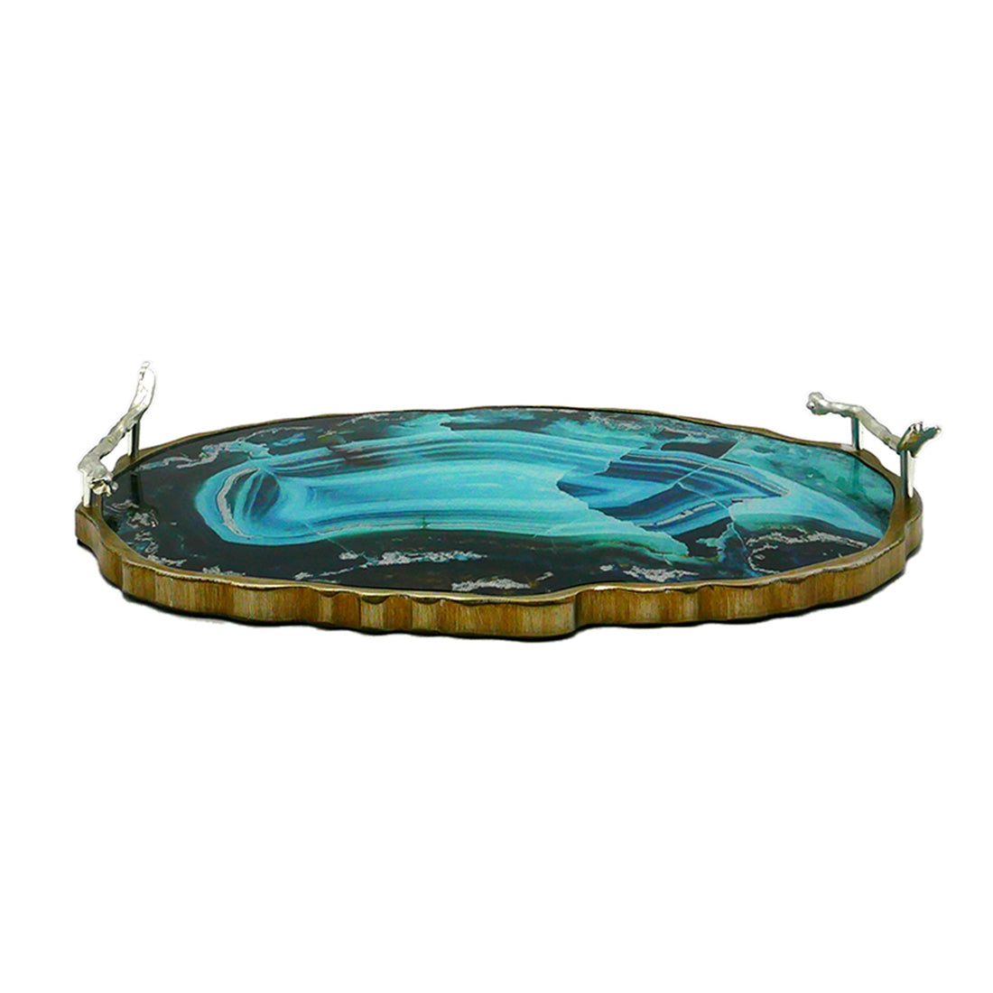 Luxe Tray in Turquoise