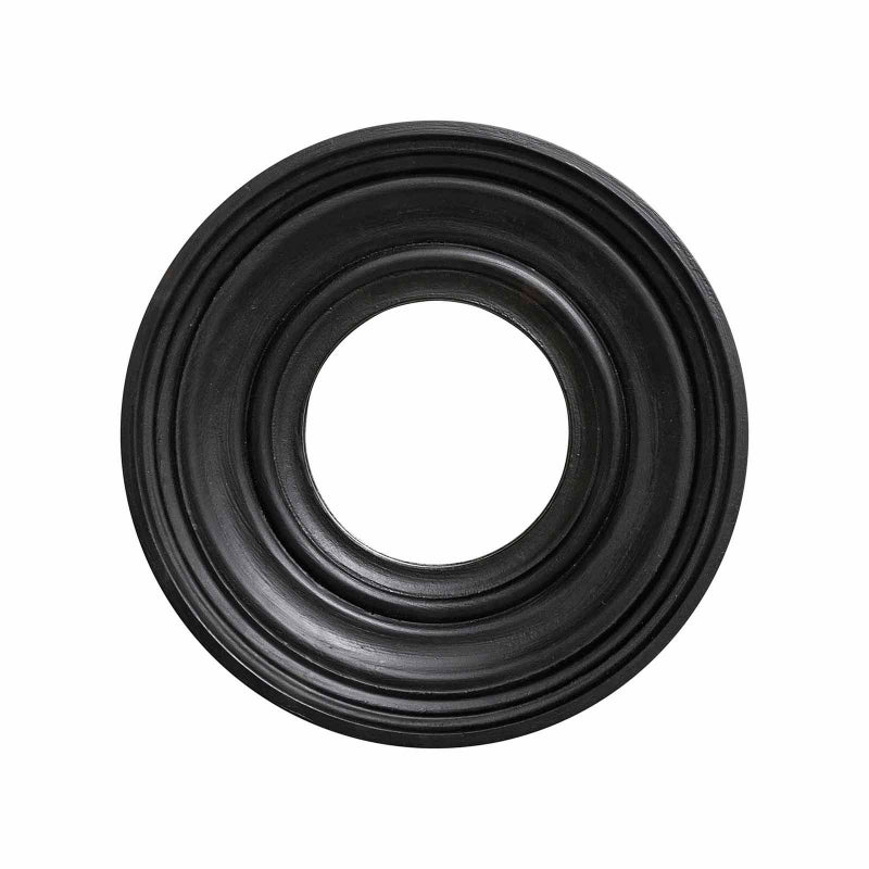 Bridgehampton Round Mirror in Black