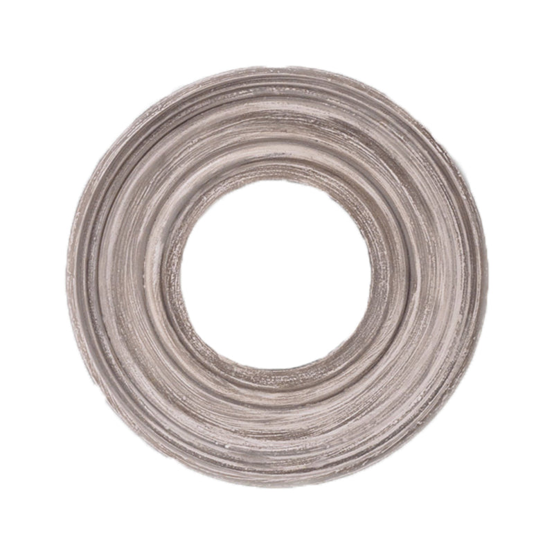 Bridgehampton Round Mirror in White Wash