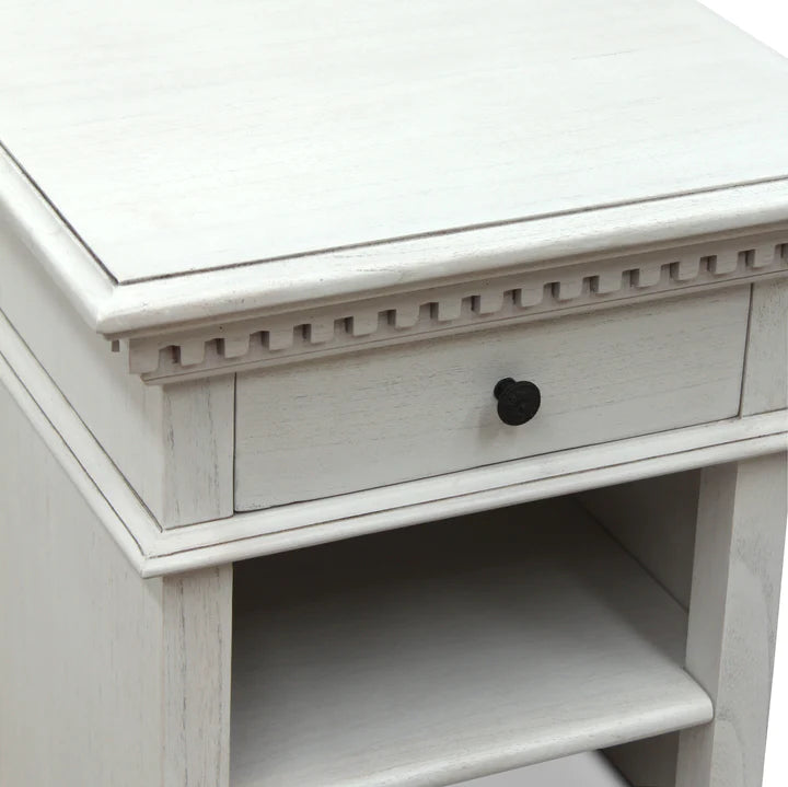 Augusta Bedside Table with One Drawer