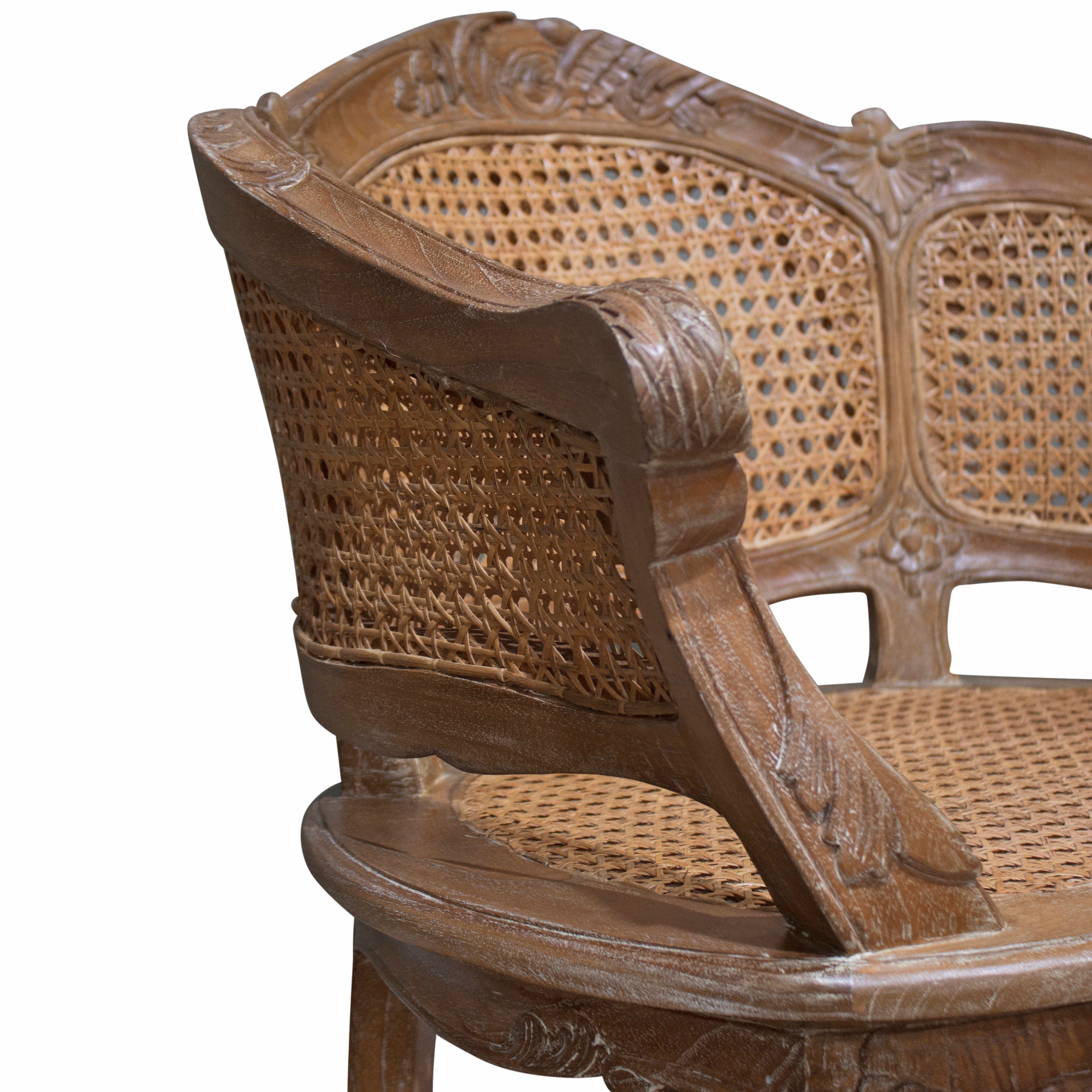 Marie Antoinette Chair  in Weathered Oak