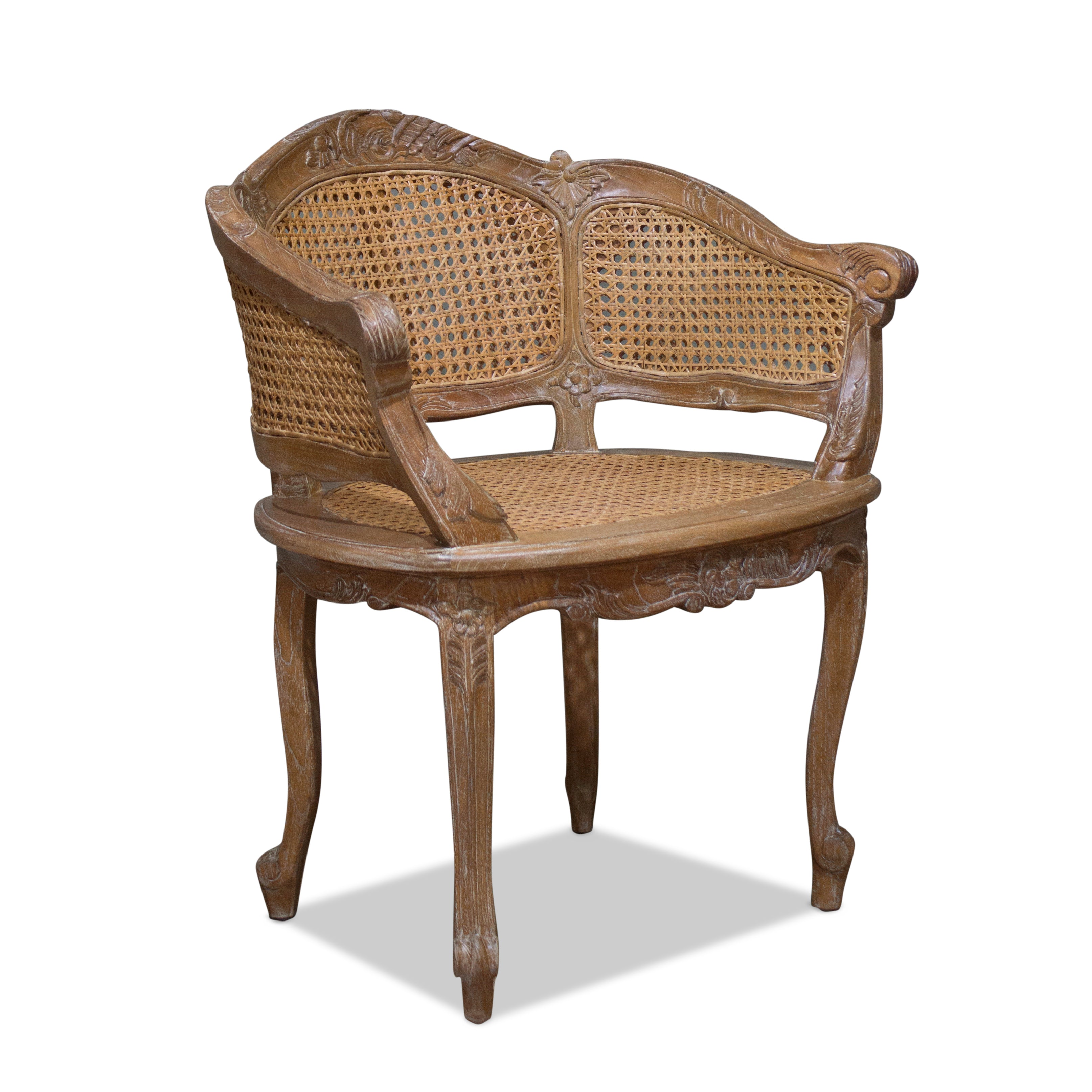 Marie Antoinette Chair  in Weathered Oak