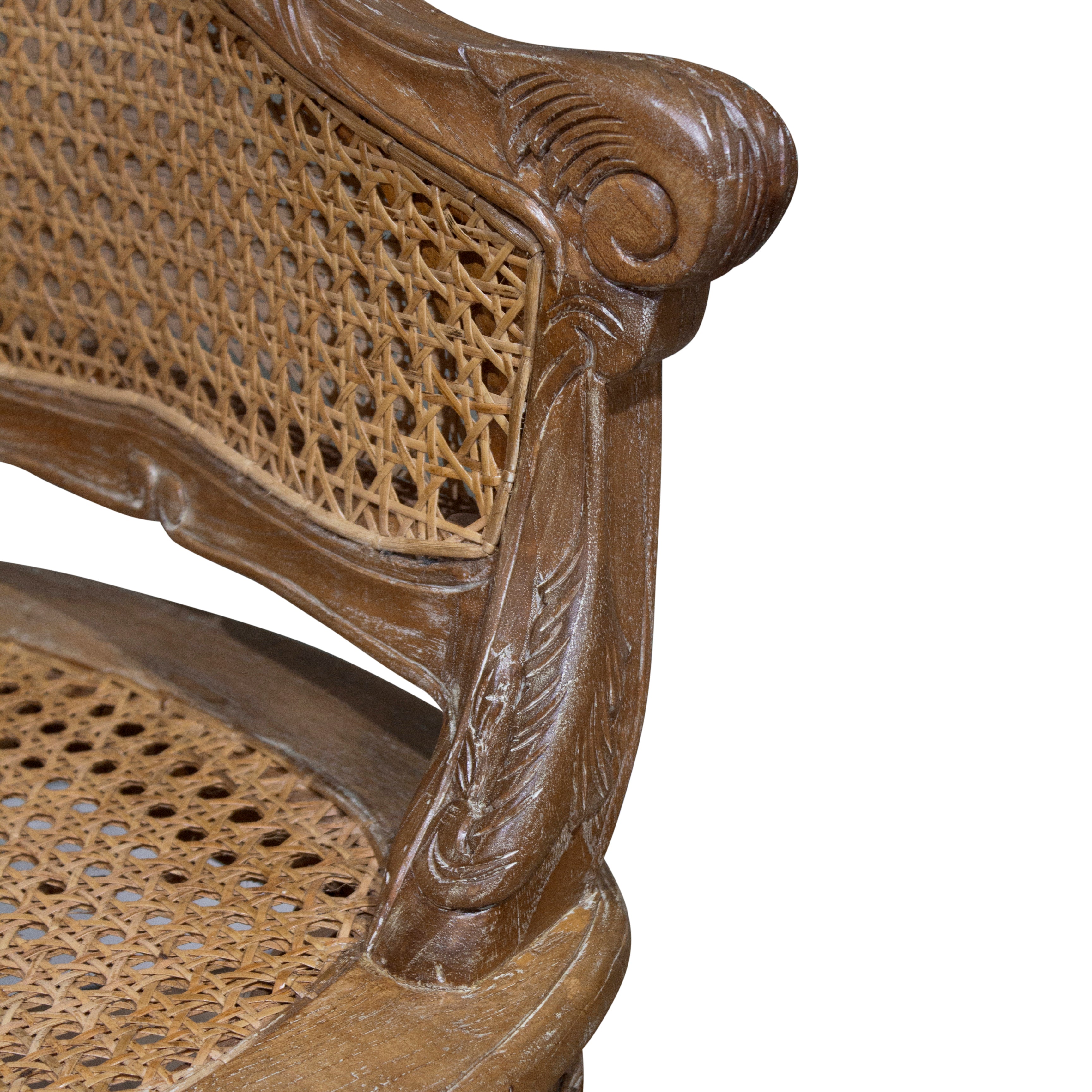 Marie Antoinette Chair  in Weathered Oak
