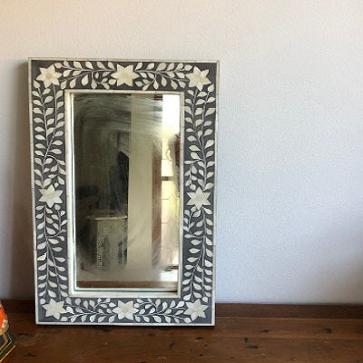 Pali Round Bone Mirror