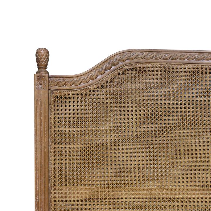 Vascalles Rattan Headboard in Oak