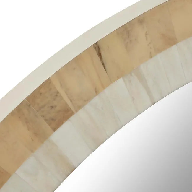 Mother of Pearl Tri Mirror In Grey