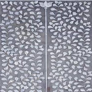 Mother of Pearl Inlay Lingerie Tallboy in White