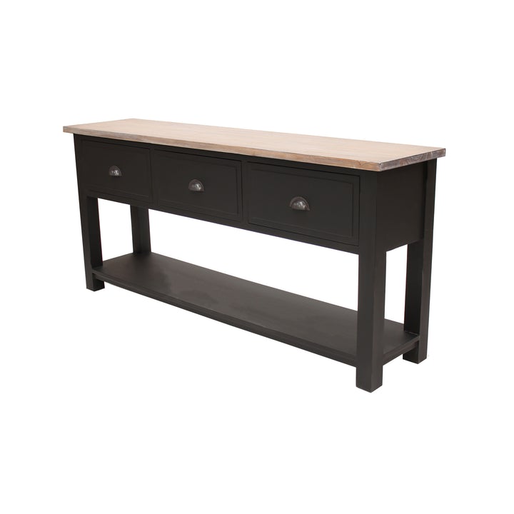 Farmhouse Console with 3 Drawers