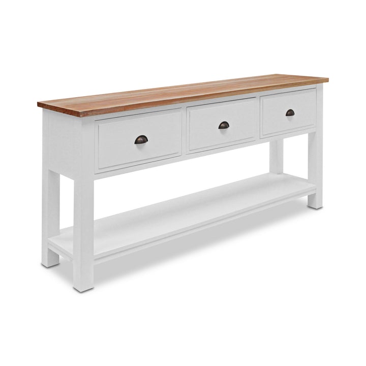 Farmhouse Console with 3 Drawers