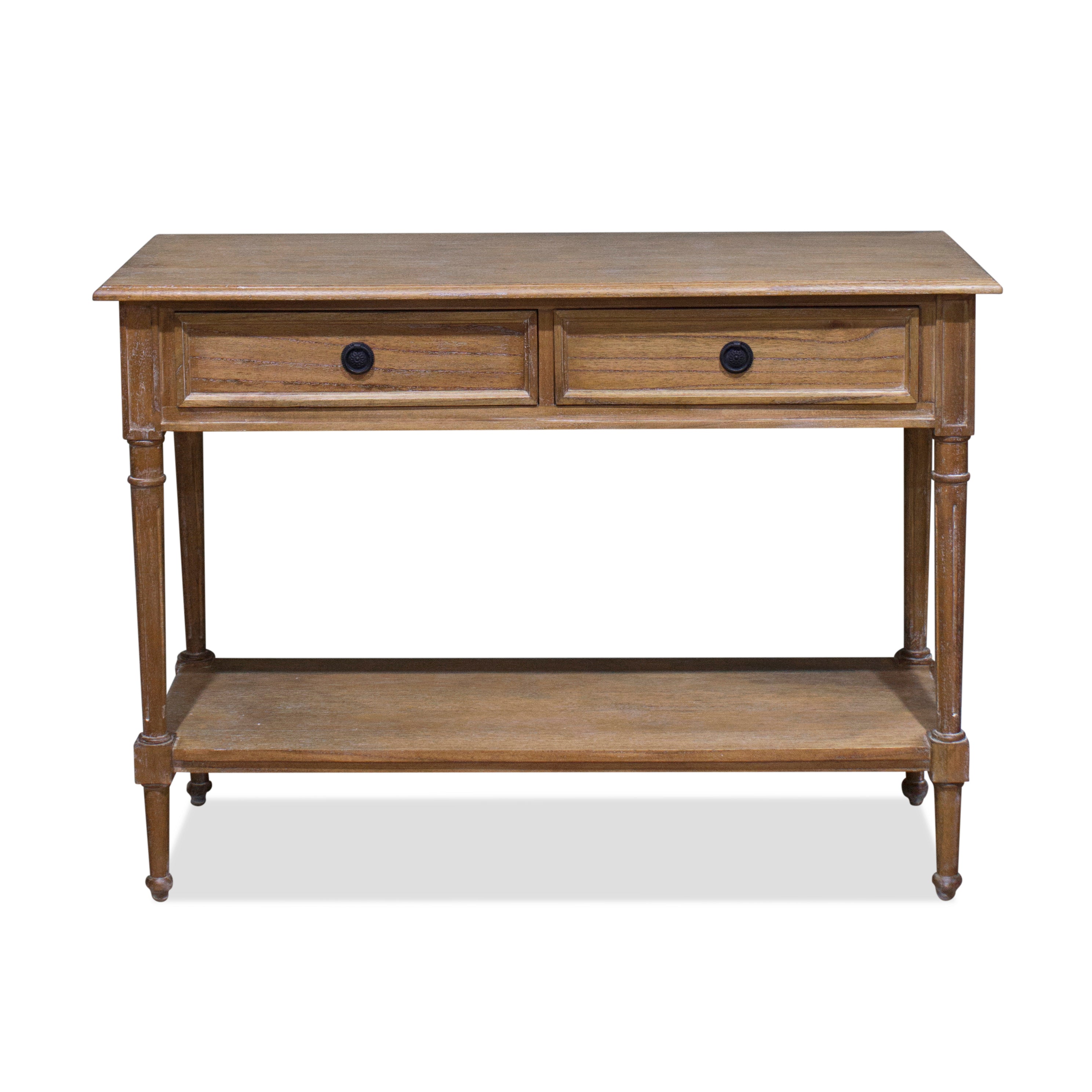 Vascalles Console in Weathered Oak