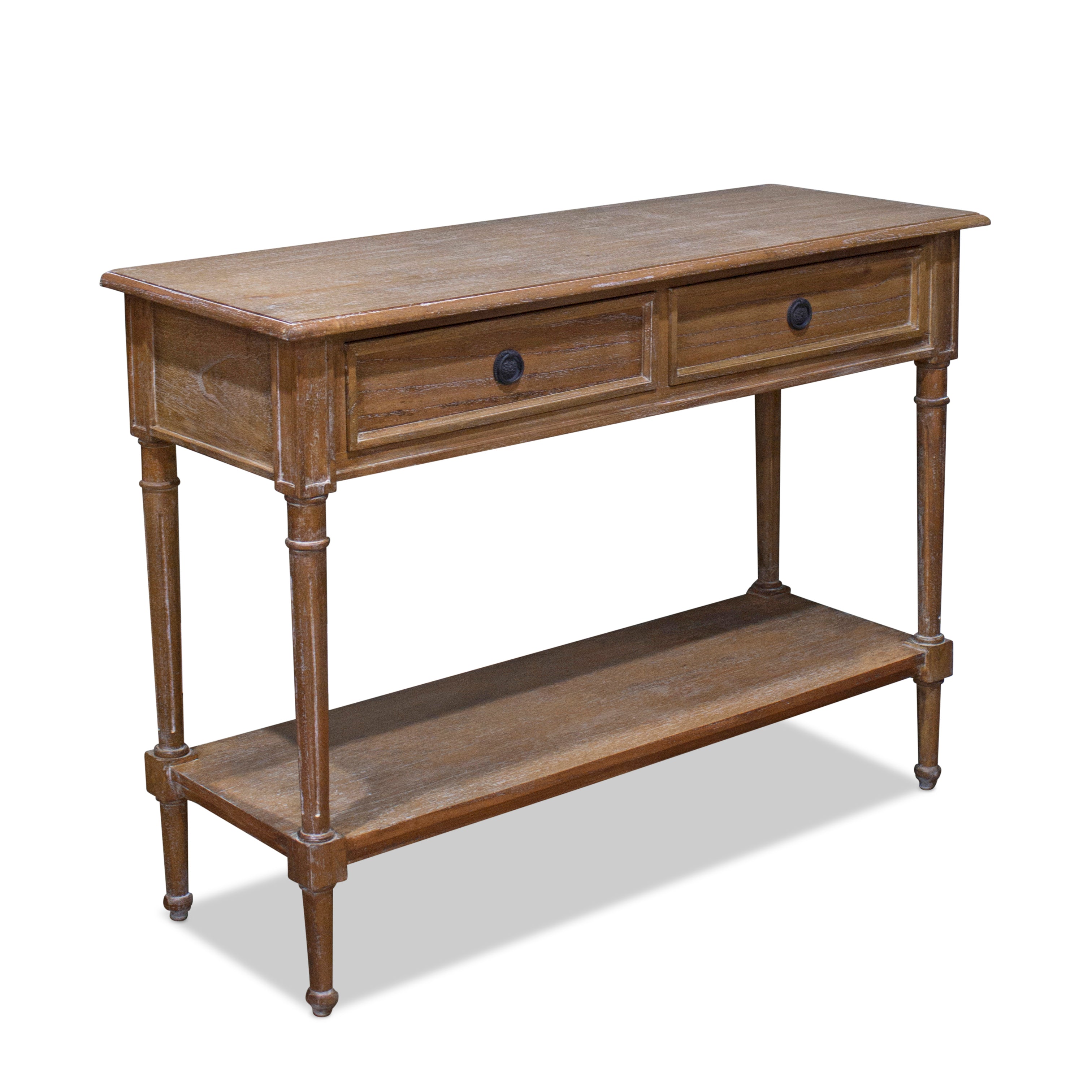 Vascalles Console in Weathered Oak