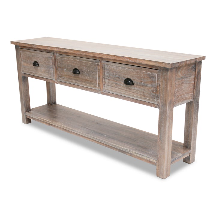 Farmhouse Console with 3 Drawers