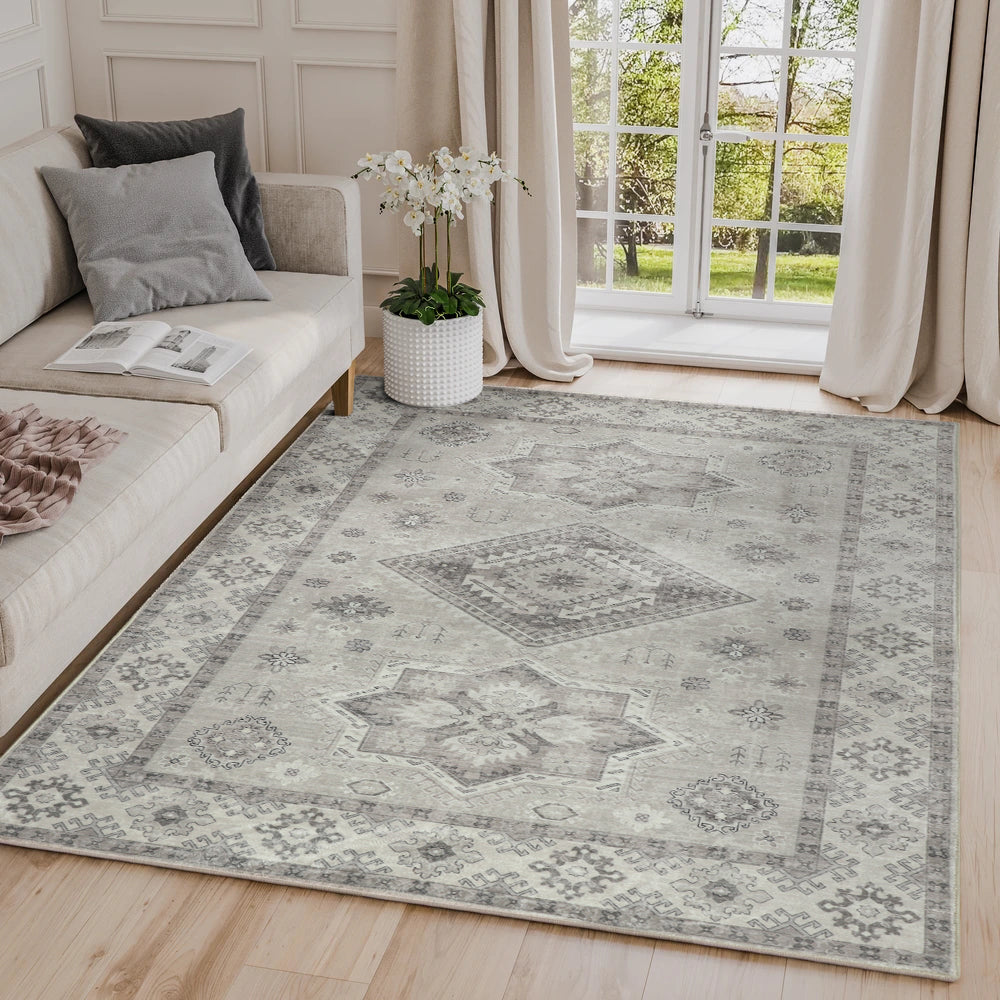Kanchan Machine Washable Rug in Natural