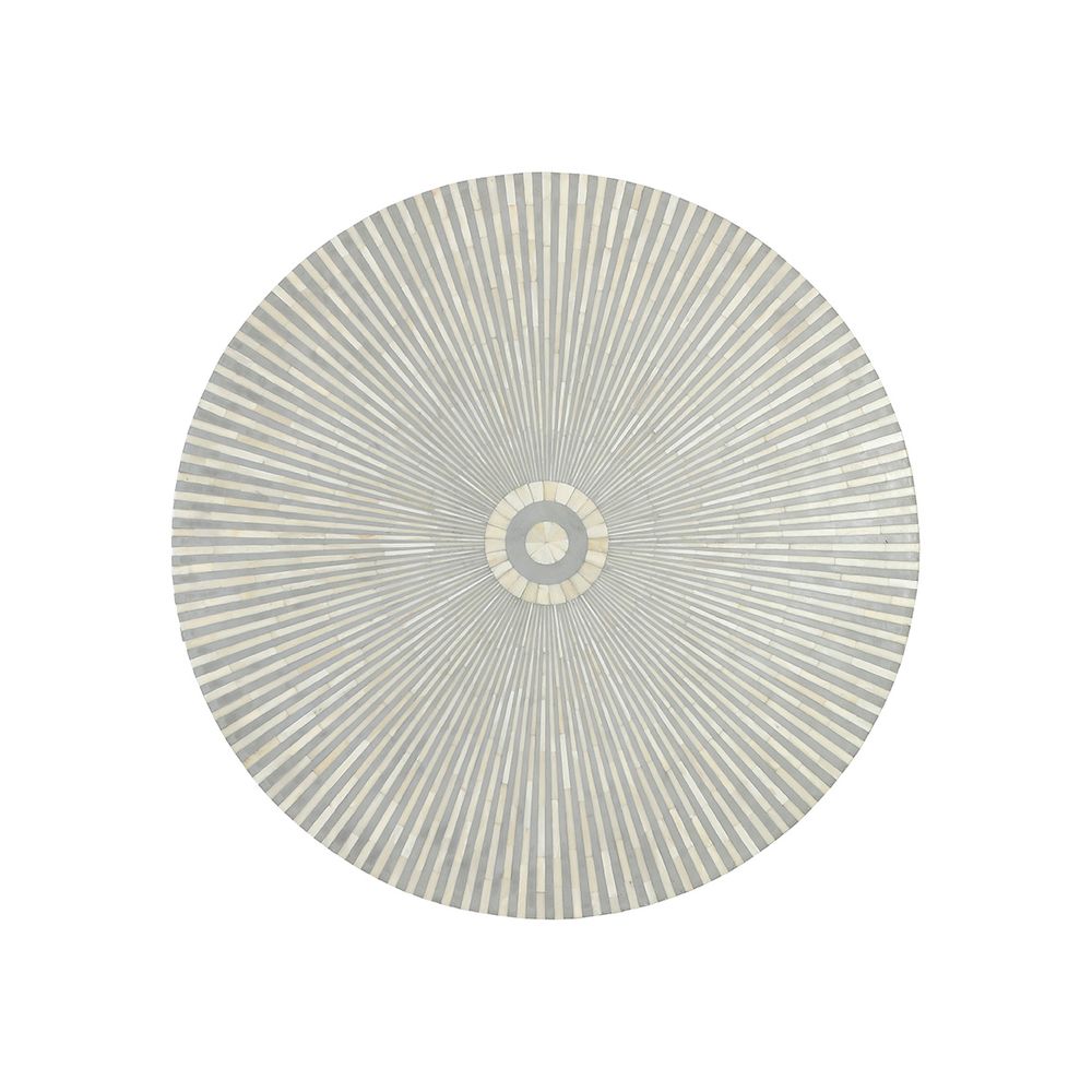 Makayla Bone Inlay Coffee Table in Grey