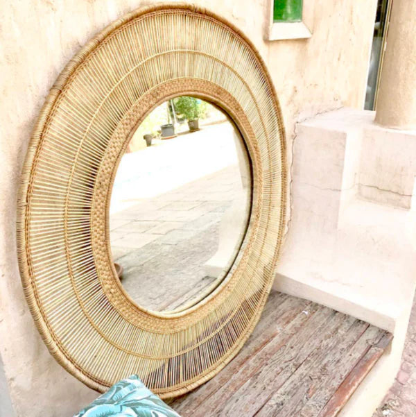 Malawi Round Mirror