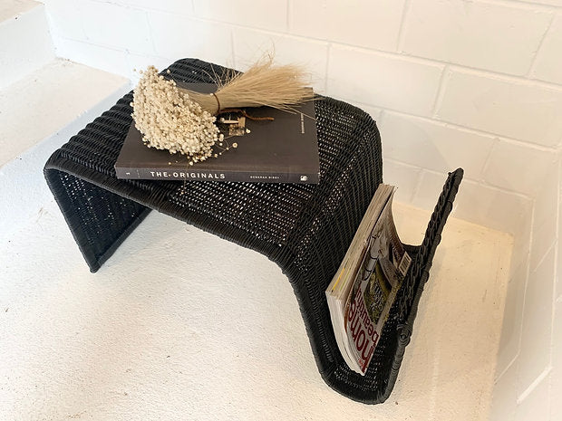 Malawi Wave Side Table & Magazine Rack