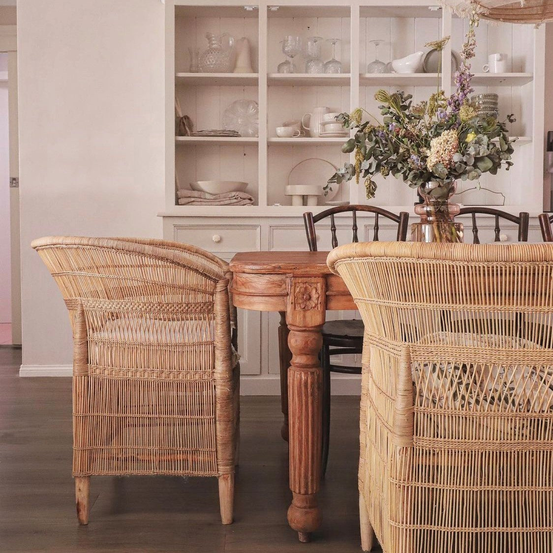 Genuine Malawi Chair in Natural including Cushion - Warehouse Sale