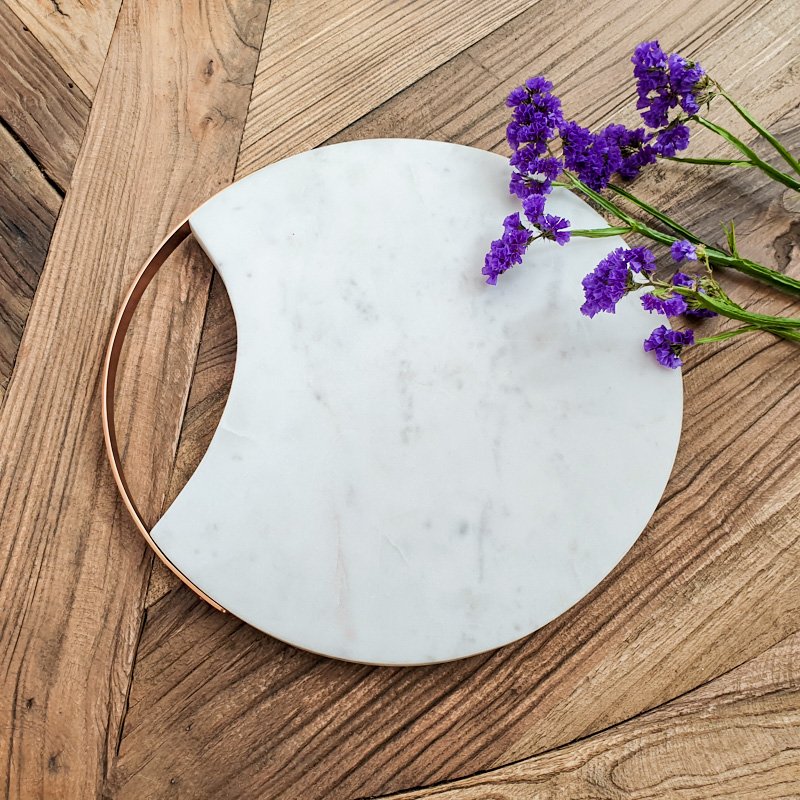 Manhattan Round Marble Cheese Board