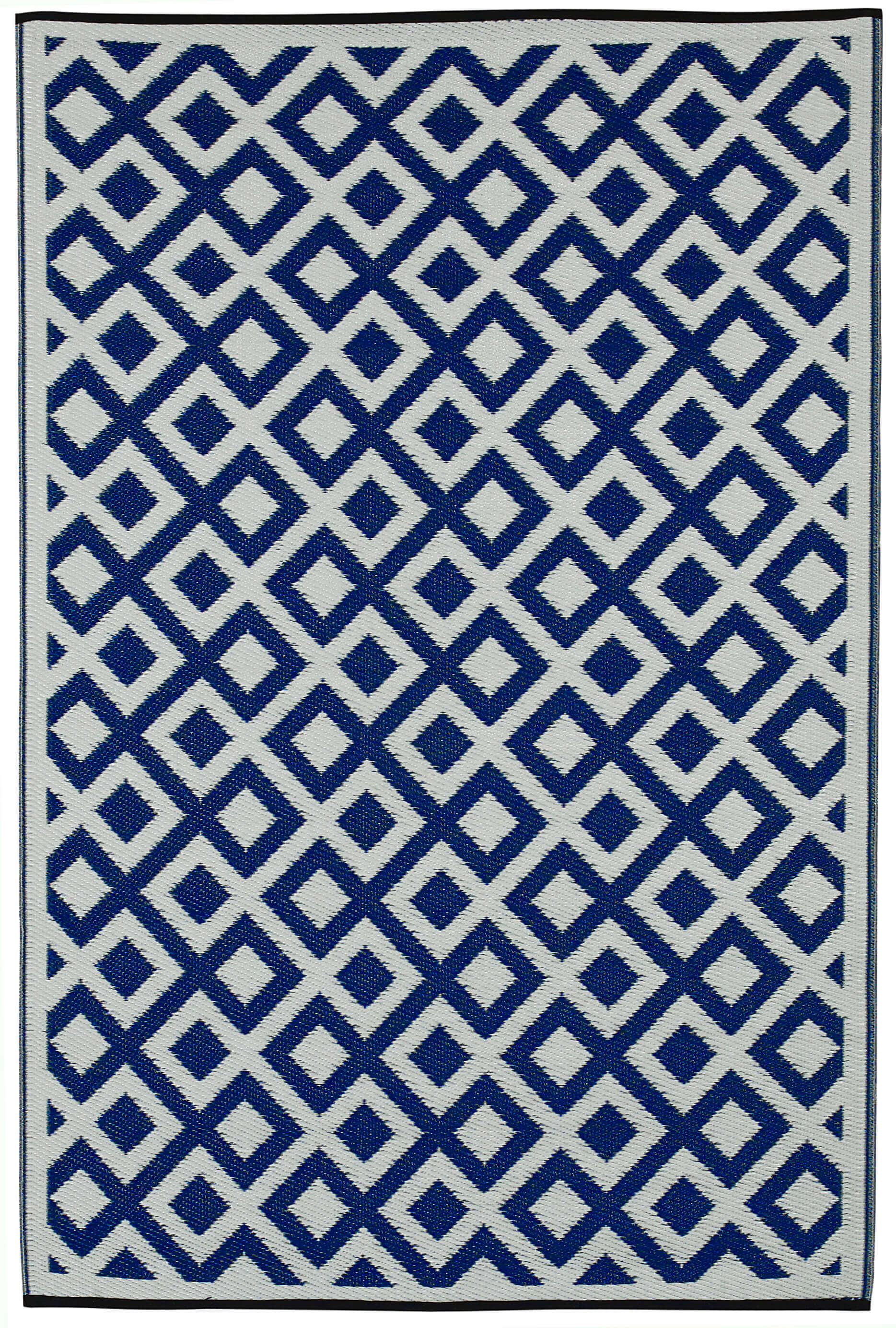 Marina Indigo Blue & White Plastic Rug
