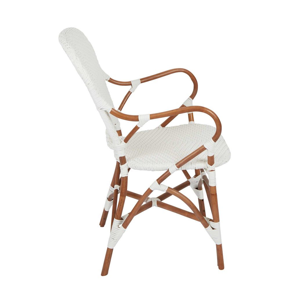 Marnie Rattan Chair in White