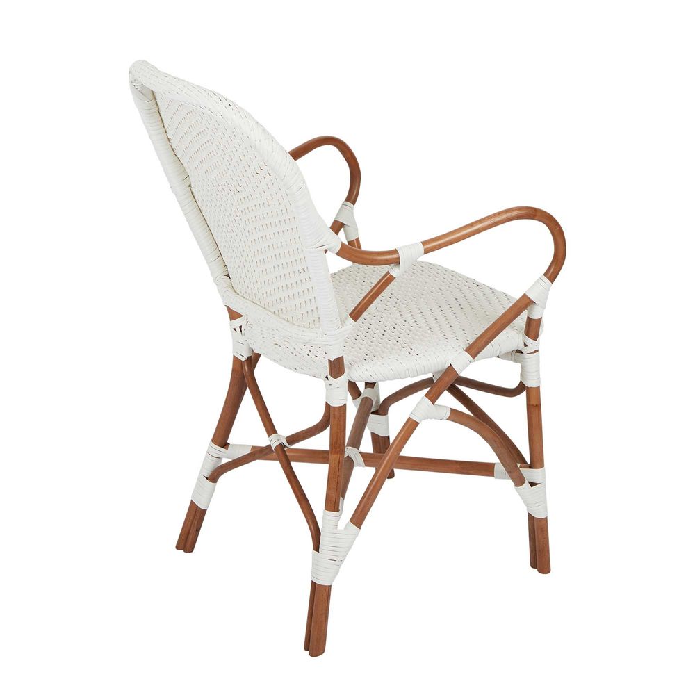 Marnie Rattan Chair in White