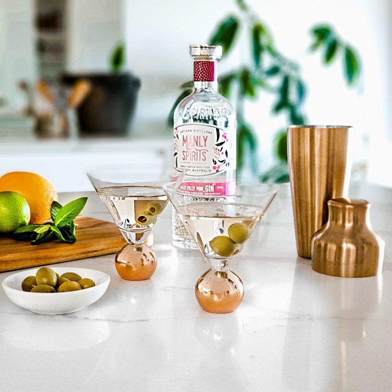 Manhattan Stemless Martini Glass