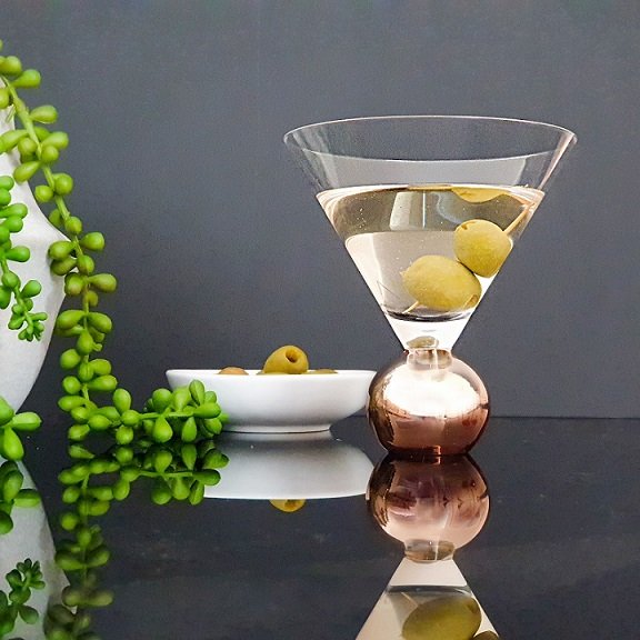 Manhattan Stemless Martini Glass