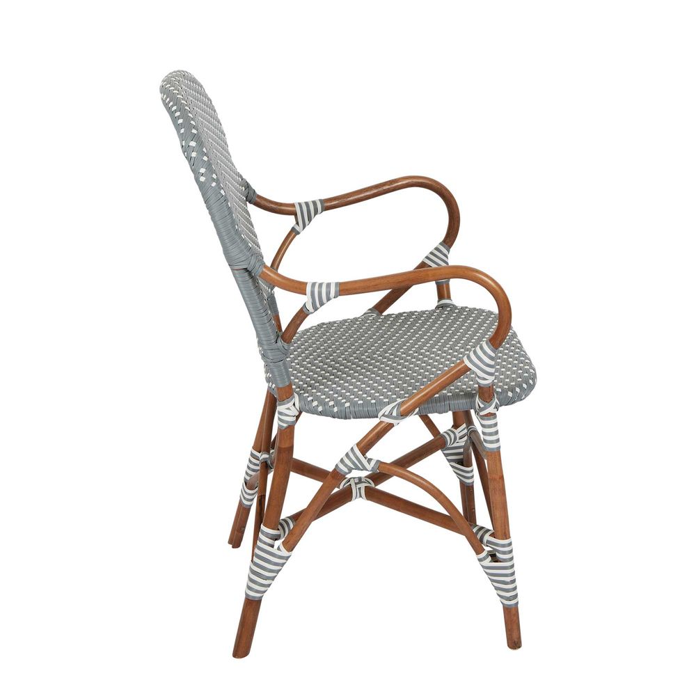 Mattise Rattan Chair in Grey