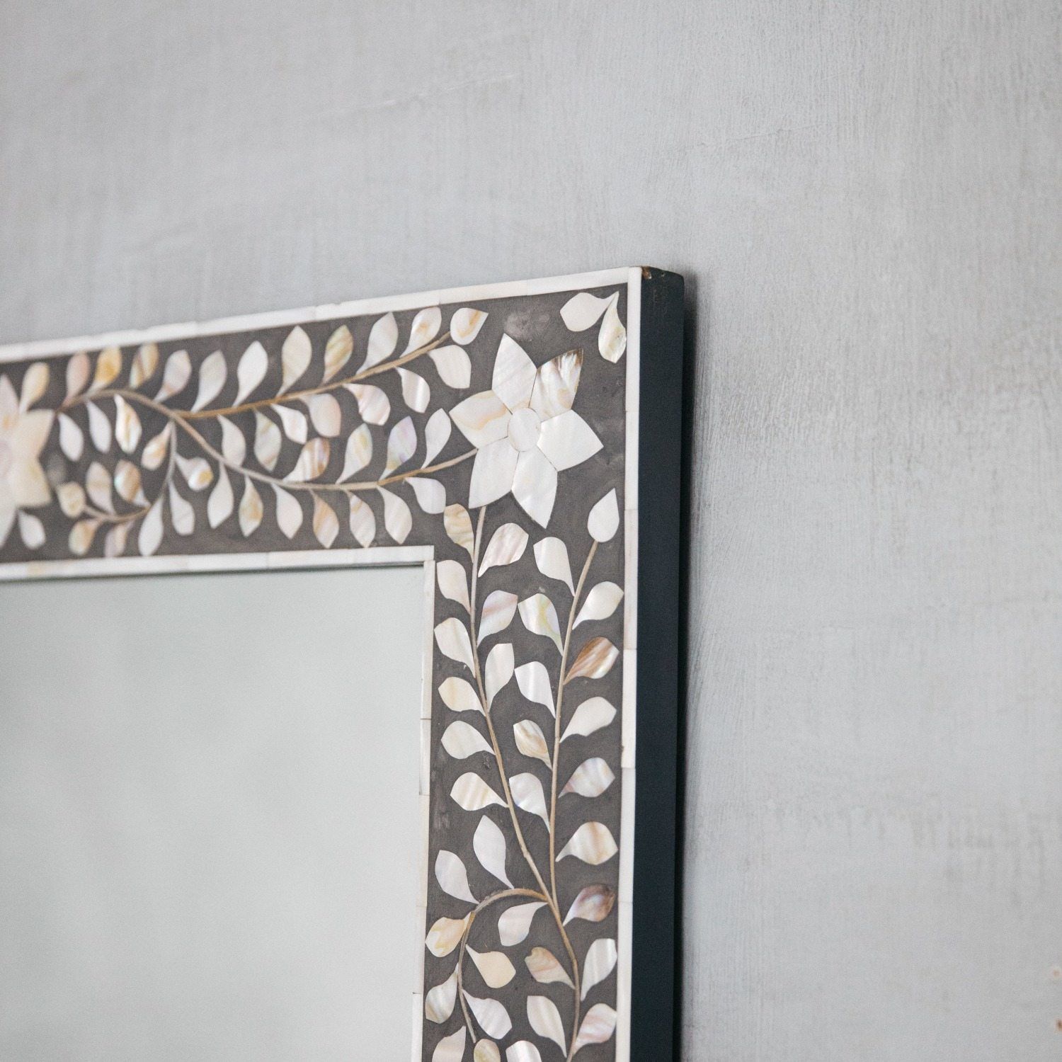 Mother of Pearl Inlay Wall Mirror