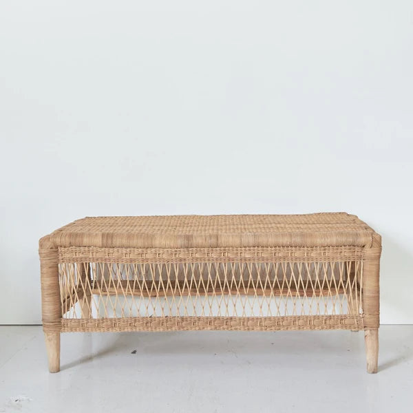 Traditional Malawi Open Weave Table/Bench