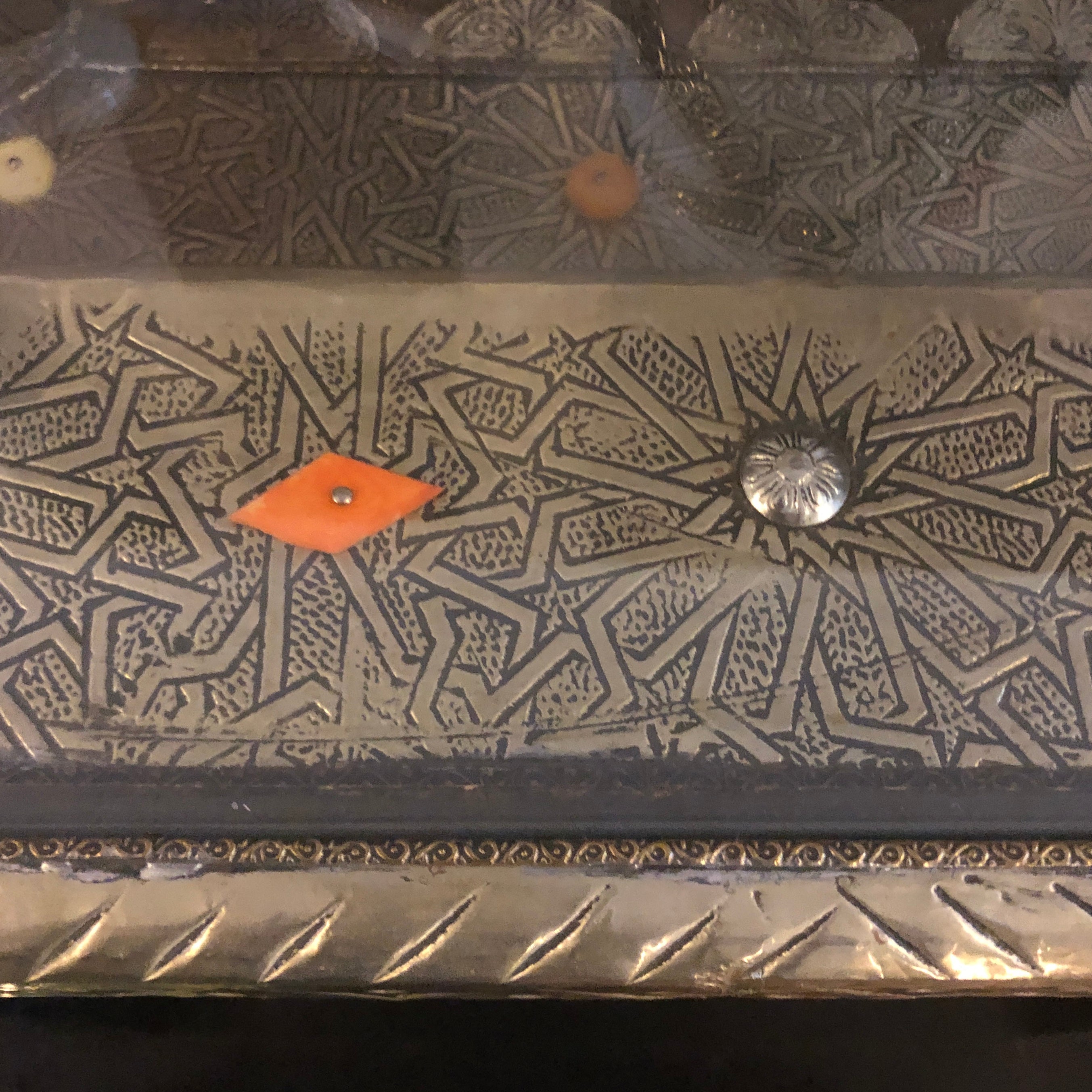 Sultan's Square Table in Silver Nickel