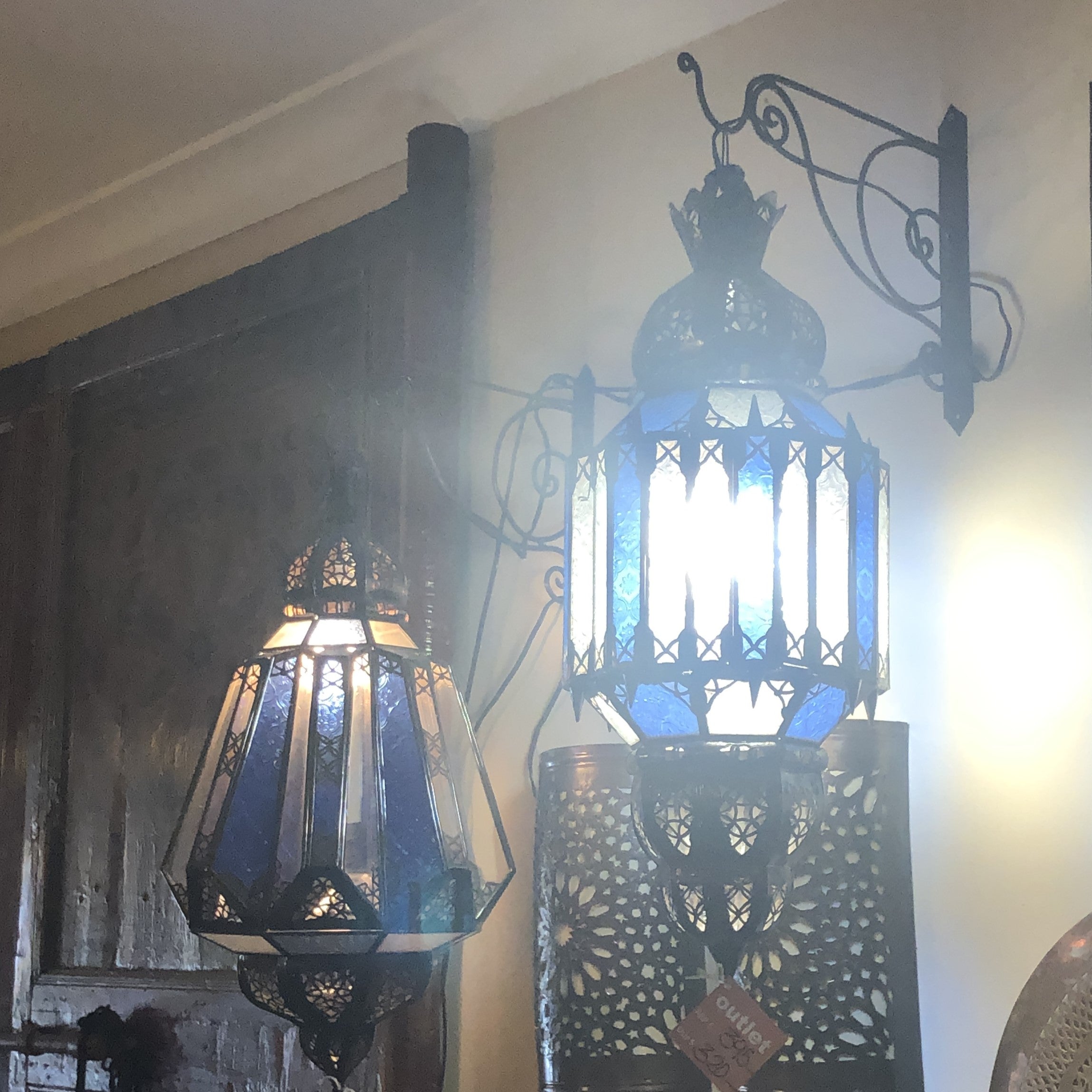 Classic Moroccan Hanging Glass Pendant Light