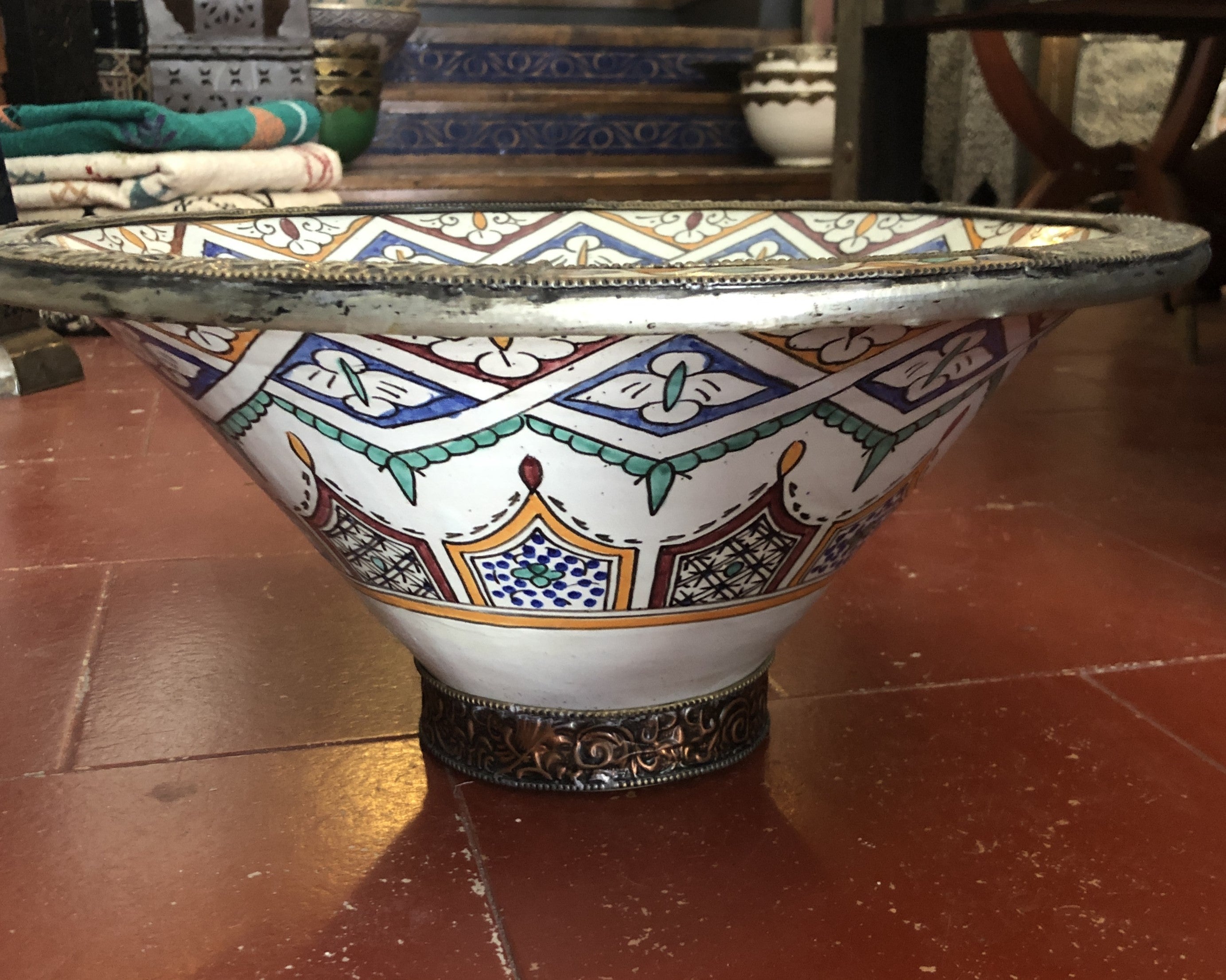 Meknes Deep Footed Serving Bowl