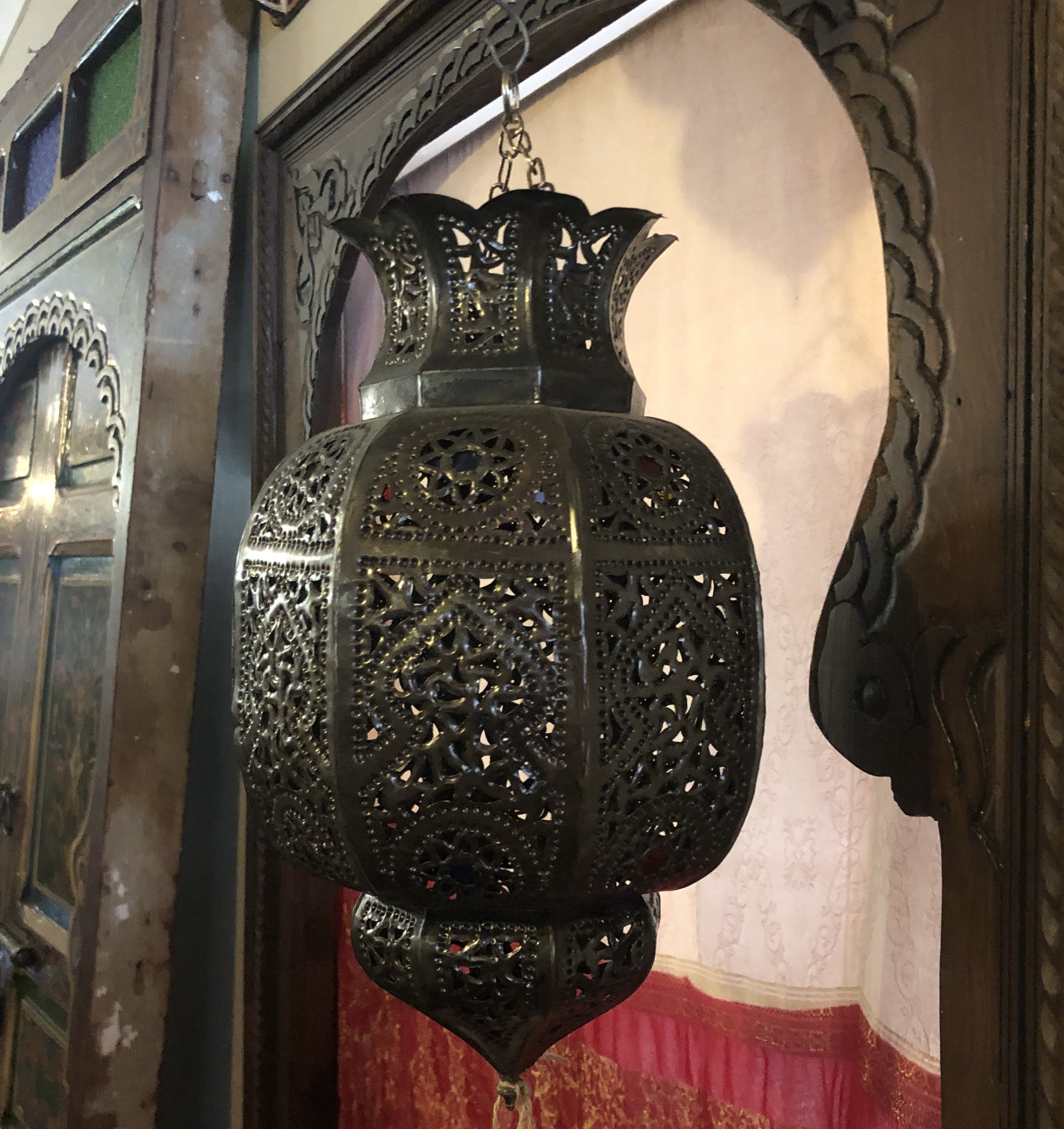Genuine Moroccan Fretwork Pendant Light Shade - Rachid
