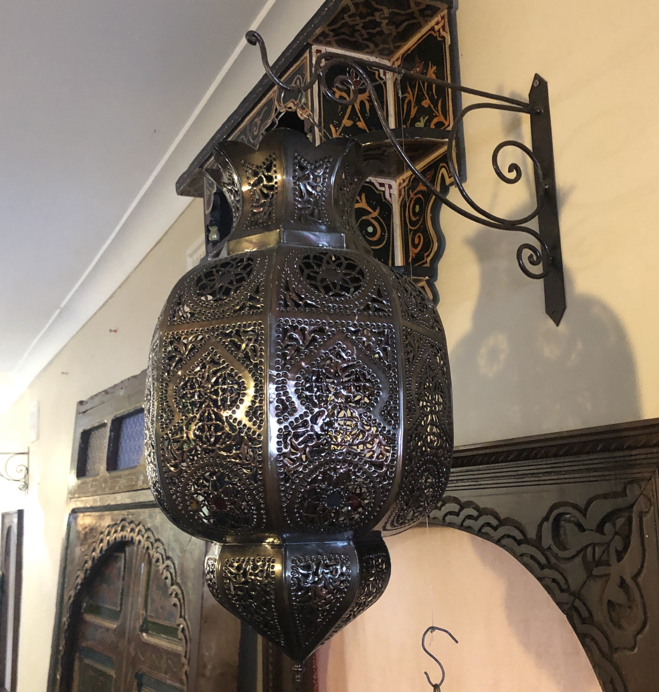 Genuine Moroccan Fretwork Pendant Light Shade - Rachid